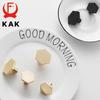 KAK Gold Cabinet Handle and Knobs Zinc Alloy Wardrobe Handle Black Kitchen Handle Cupboard Door Knob Furniture Hardware