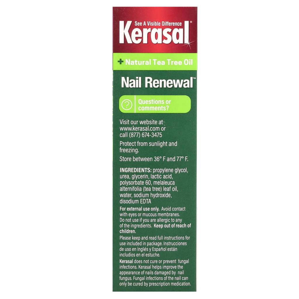 Kerasal, Verjüngung von pilzinfizierten Nägeln, 0,33 fl oz (10 ml)