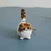 Handmade Handwoven Kitten Pendant Multi Color Kitten Key Chains Cute Cat Key Ring  Car Keys