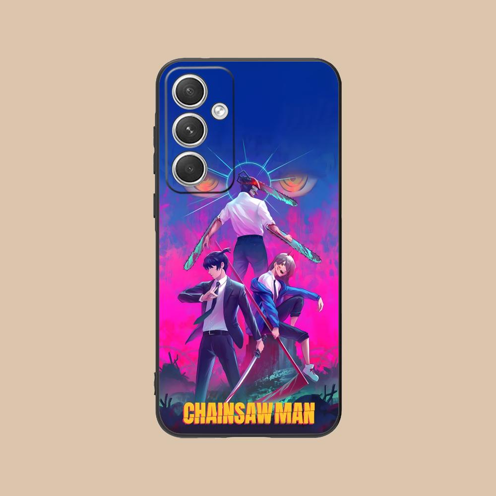 

Chainsaw Anime Man Mobile Phone Case for Samsung Galaxy S25 S24 S23 S22 S21 S20 Note20 Plus FE Ultra Colour Protective Cover Galaxy Note20