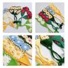 Vacation Flower Headscarf for Street Snap Crochet Hair Scarf Spring Decorative Headpiece Holiday Headwrap for Casual