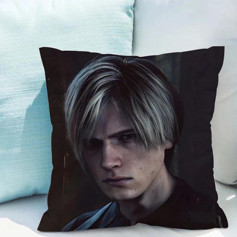 Leon Kennedy Soffkuddar Kudde för Sovrum Sängkudde Heminredning av Modernt Sofföverdrag Dekoration Vardagsrum Kort Plysch
