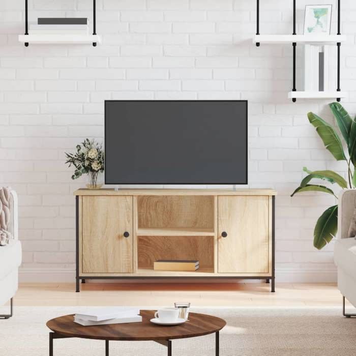 VidaXL Meuble TV Chêne sonoma 100x40x50 cm Bois d'ingénierie 832764