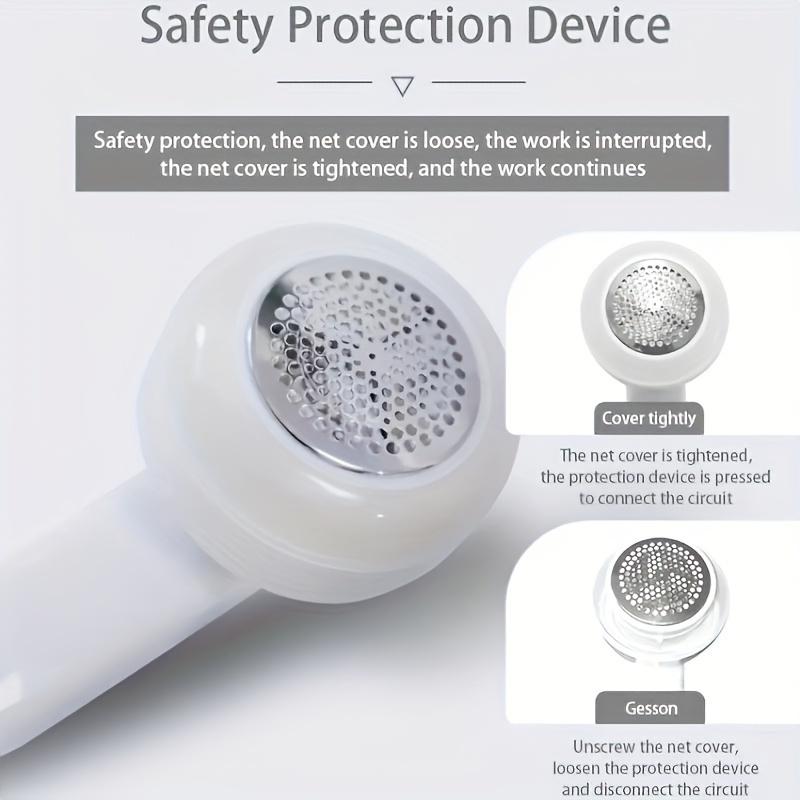 USB Rechargeable Electric Lint Remover - Fabric Shaver with One More Blade - Portable Fuzz Remover, Pilling Remover, Hairball Trimmer for Clothes