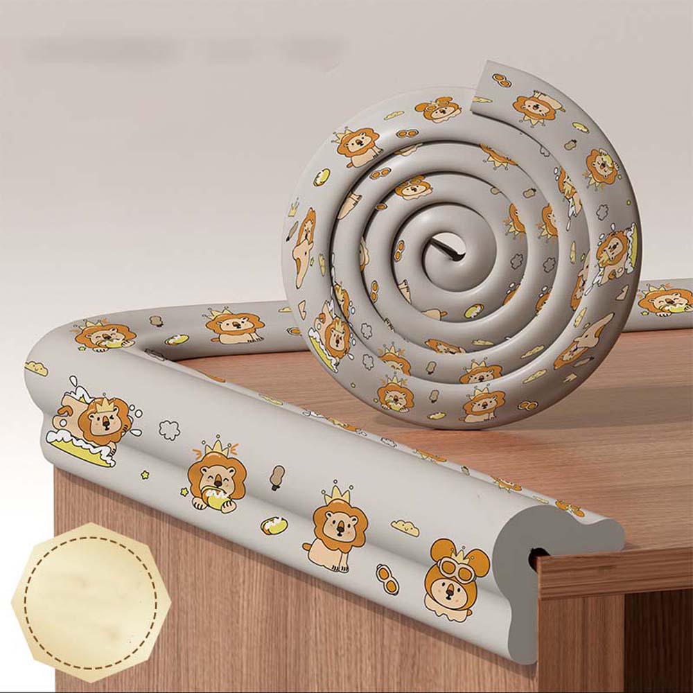 Cartoon Baby Anti-collision Strip Double-sided Tape Table Corner Protective Cover  Walls