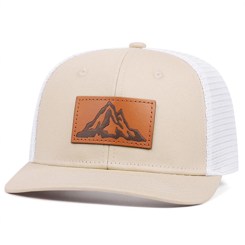 

Fashionable And Simple New Mesh Hat Richardson Label Mountain Printed Flat Edge Baseball Hat Outdoor Leisure Sunshade Hat