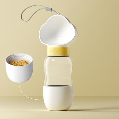 2 In 1 Pet Dog Water Bottle Feeder Bowl Portable Water Food Bottle Pets Outdoor Travel Drinking Dog Bowls Water Bowl for Dogs