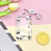 1 Stück Panda Schlüsselanhänger Cartoon Kartenhalter Tiere Foto Schüler Essenskarte Halter Lanyard Fotokarten Halter Bürobedarf