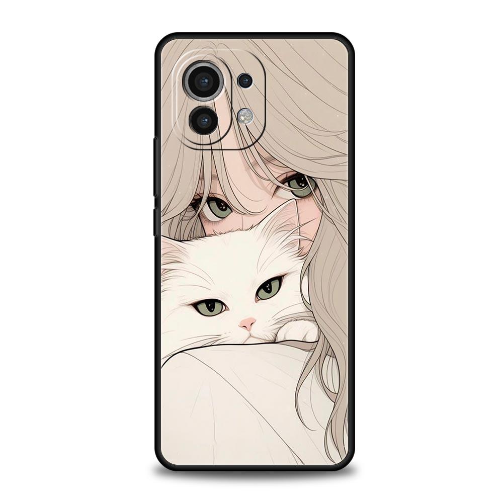 Phone Case For Xiaomi Mi 15 14 14T 13T 12T Pro 12 13 11 Lite 5G 11T X6 X5 Pro Soft TPU Cover Cartoon Funny Boy Girl Couple