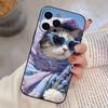 Funny Animal C-Cat  Phone Case Silicone Soft For IPhone 17 16 15 14 13 12 11 X XR Plus Pro Max Plus
