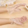 Brandneue hochwertige transparente Einweg-Lebensmittelhandschuhe, tragbare Handschuhe für industrielle Restaurantreinigung, 100 Stück Dropship