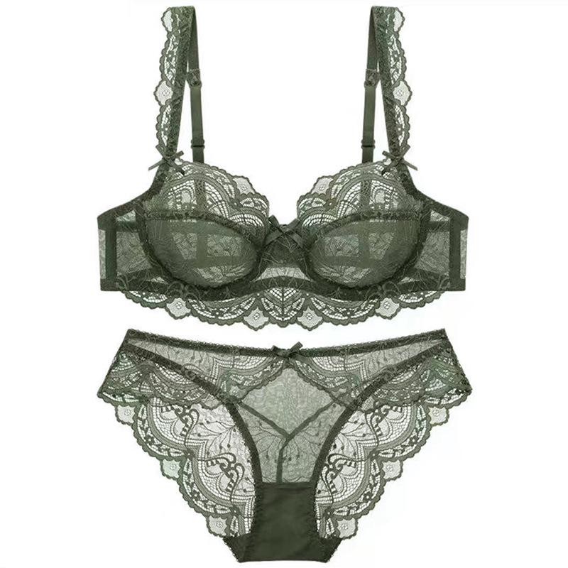 Women's Year of the Rat Red Lingerie Set: Bridal Push-up Bra & Panty, Side Support, Anti-Sagging, Sexy Thin Design