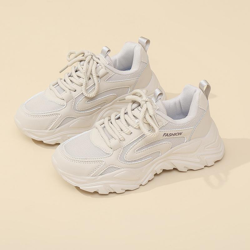 New women's fashion dad shoes mesh breathable sports shoes casual shock absorbing travel shoes outdoor walking women