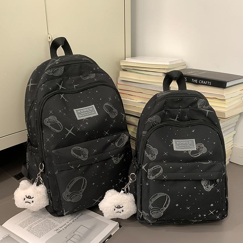 Zaino Scolastico per Studente delle Medie Zaino da Viaggio da Uomo a Grande Capacità con Stampa a Stelle da Donna
