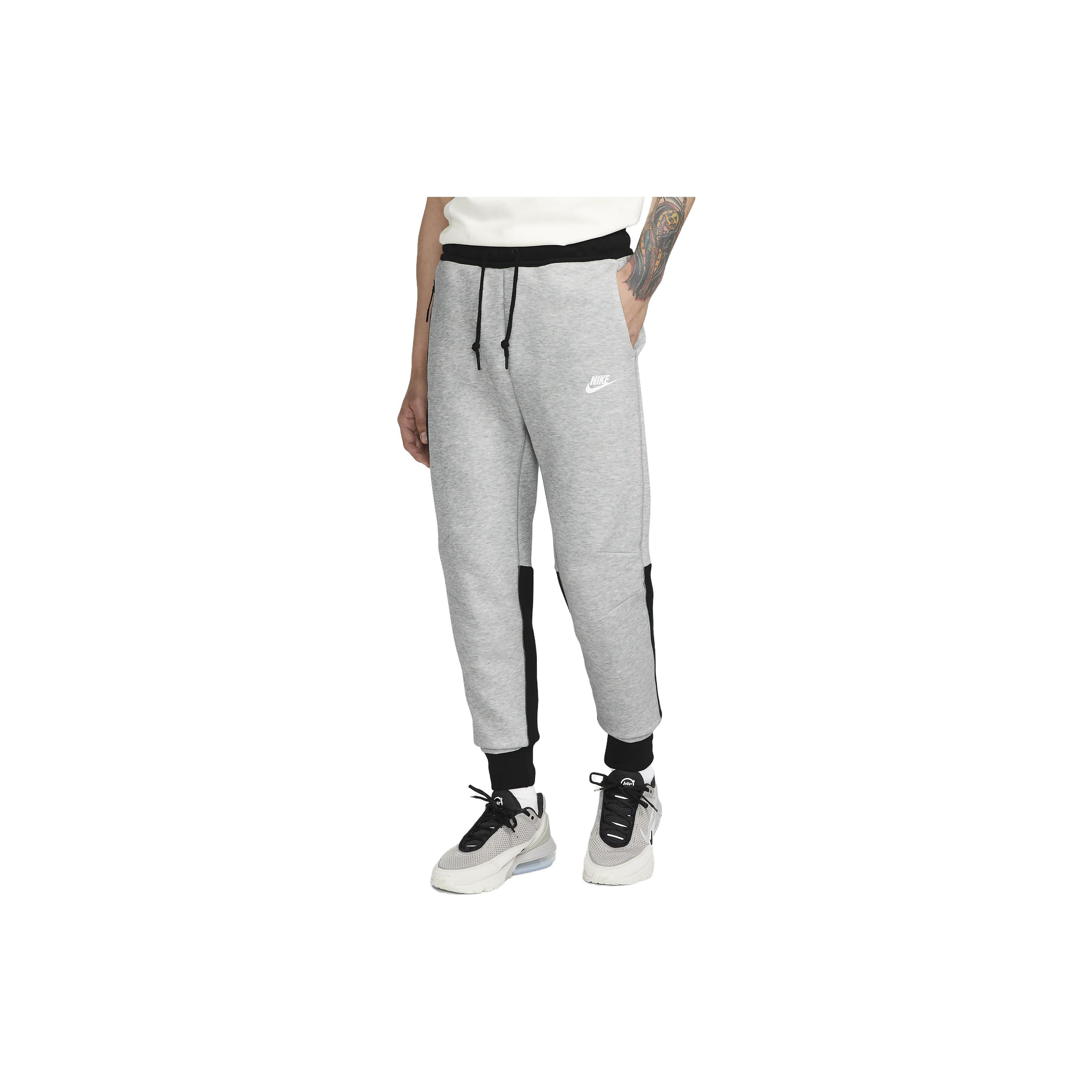 

Nike Tech Fleece Sweatpants Dark Grey Heather/Black/White Men Bottoms FB8002-064 XXL