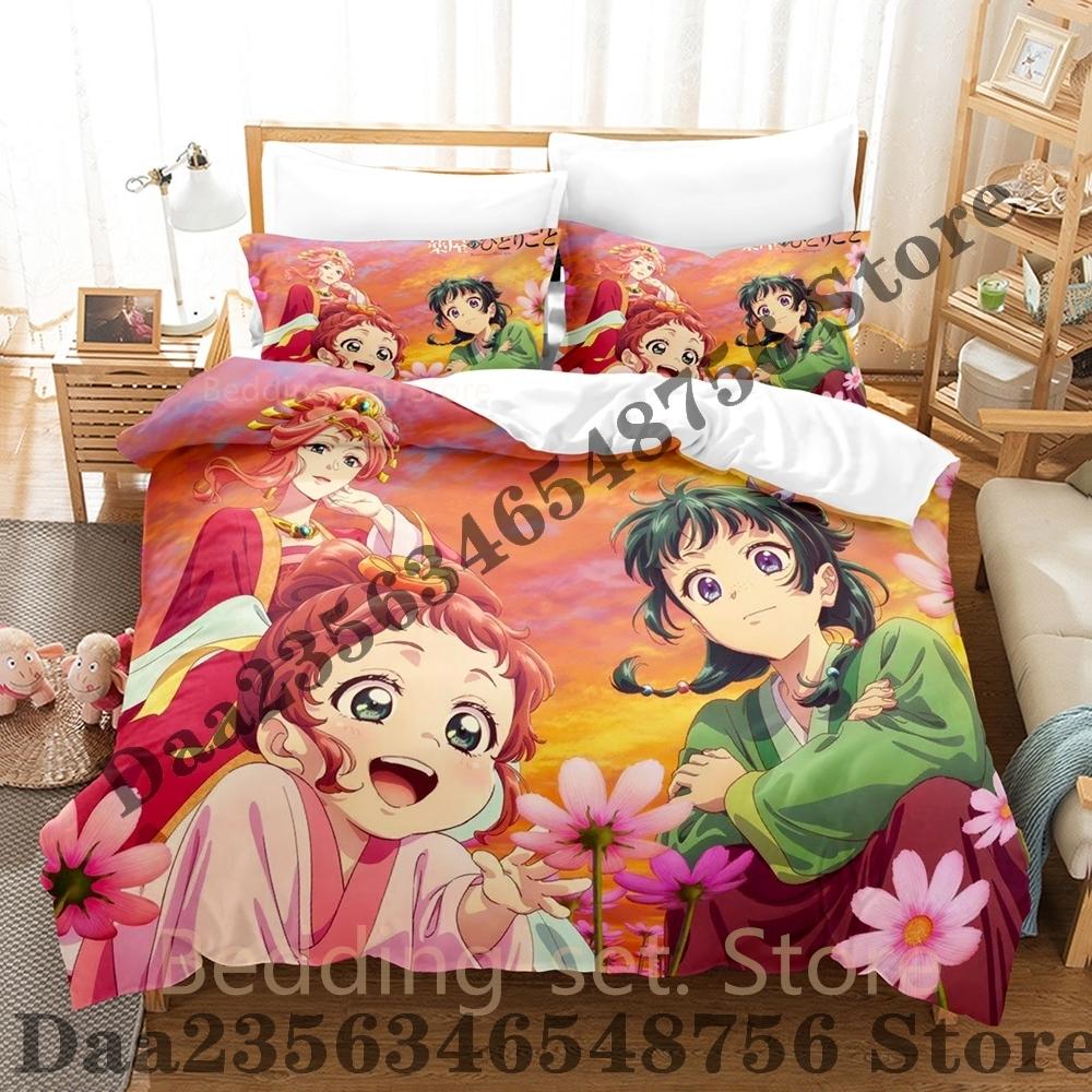 Ensemble de literie Les Carnets de l'Apothicaire Simple Jumeau Complet Queen King Size Ensemble de lit Ensemble de housses de couette pour chambre à coucher Ensemble de draps Anime EU Single(135x200cm)