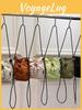 Minimalist Canvas Mini Phone Bag With Drawstring For Casual Travel And Daily Use
