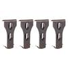 4pcs Sliding Design Brick Hanger Clip Metal Construction Brick Wall Hanger  Outdoor Use