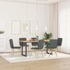 VidaXL Dining Chairs Set of 6 Dark Grey Fabric, Chair, Living Room Chair, Accent Chair, Kitchen Chair, Seat of 3315591