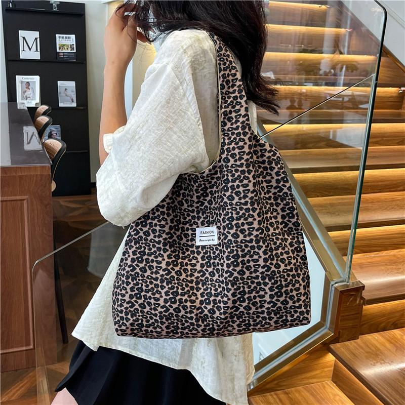 Trendy Street Style Black Brown White Summer Tote Bag For Daily Use