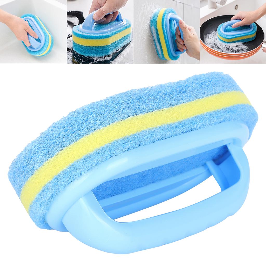 Sponge Brush Multifunctional Cleaning Brush Bathroom Kitchen Bathtube Toilet Cleaning Brush
