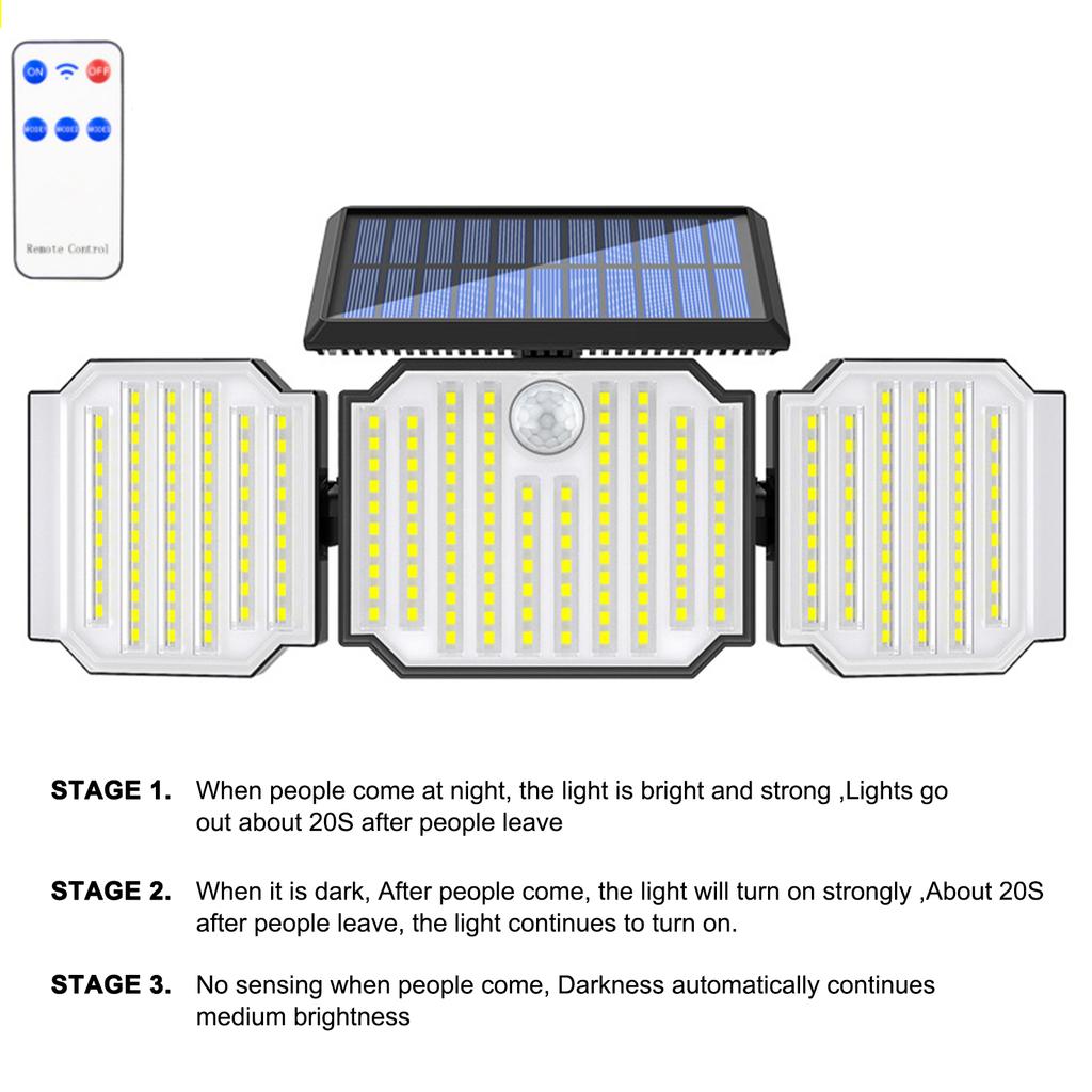 Solar lights outdoor garden lights waterproof garden lights solar wall lights home human body induction street lights garage
