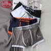 Langsha Men's Sports Cotton Boxer Briefs 4-Pack