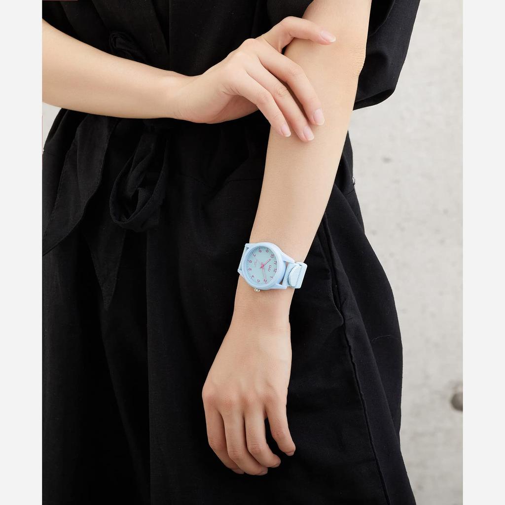 Citizen Analog Waterproof Wristwatch with Urethane Blue Q&Q VS40-011 Women's Strap,