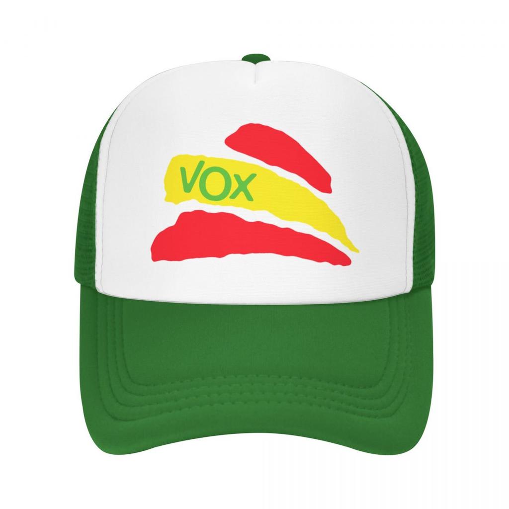 Vox Kšiltovka Trucker s španělskou vlajkou Outdoorová Dámská Unisexová Nastavitelná Španělsko Politická strana Baseballová čepice Letní klobouky Baseballová čepice