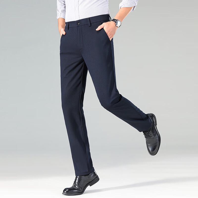 

Firstview Men s Business Casual Straight Fit Trousers 40