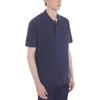Maison Kitsune Jednobarevné polo tričko s krátkým rukávem a spadlými rameny Pánská trička Modrá LM00207KJ7010-P476