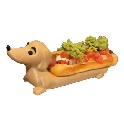 Vassoio Bassotto Divertente Cani Vassoio da Portata per Sushi Piatto per Caramelle Piatto da Cena Bassotto Carino a Forma di Panini Piatto da Cena Cucciolo