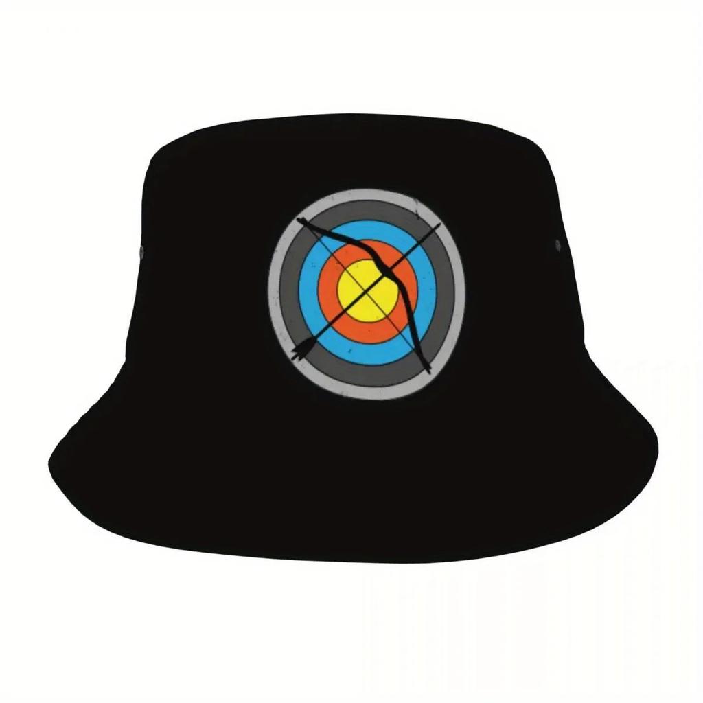 Archery Bow Arrow Sport Bucket Hat Hot Summer Headwear Merch Fishing Hats for Camping Teen Panama Hat Foldable