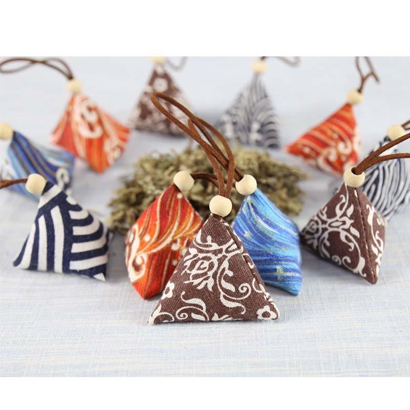 Versatile Handcrafted Zongzi Pendant Sachet With Mugwort For Wardrobes And Cars