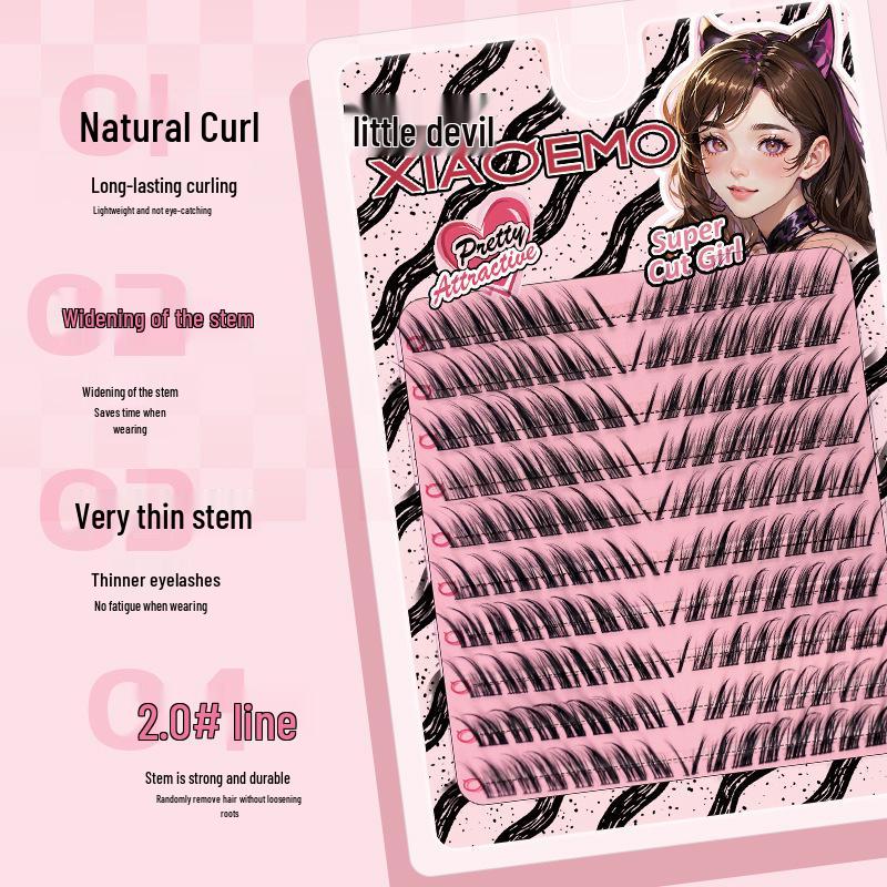 Fox Series Oude Stijl Grote Capaciteit Nepwimpers - Natuurlijk, Schuin, Vos Oog Effect voor Beginners