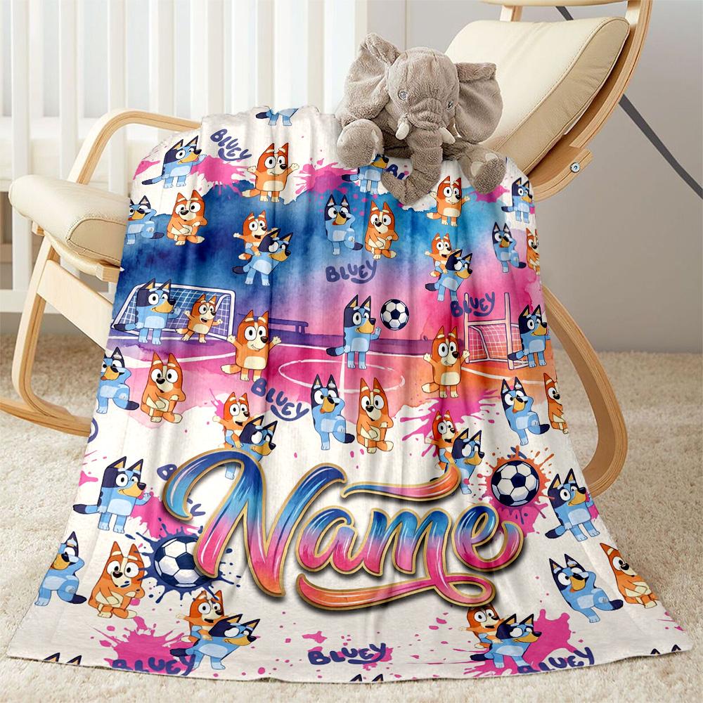 Football Fun Friends Customize Your Name Blanket Lightweight Customizable Blanket Durable Comfort Throw For Home Decor Bedding Picnics Bed
