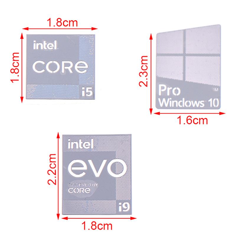 Adesivo per Computer Sticker 11ª Generazione 11Th Generation Ccore I9 Evo I7 I5 Win10