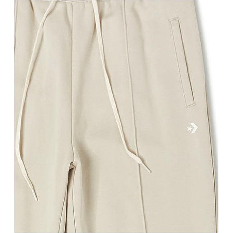 Converse Knitted Sweatpants Women's Khaki Beige Moderate Cuffed Pants 10022965-A04