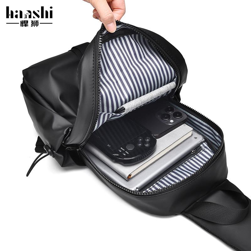 Trendy Lightweight Unisex Chest and Shoulder Bag - Waterproof, High-End Casual Design for Travel
