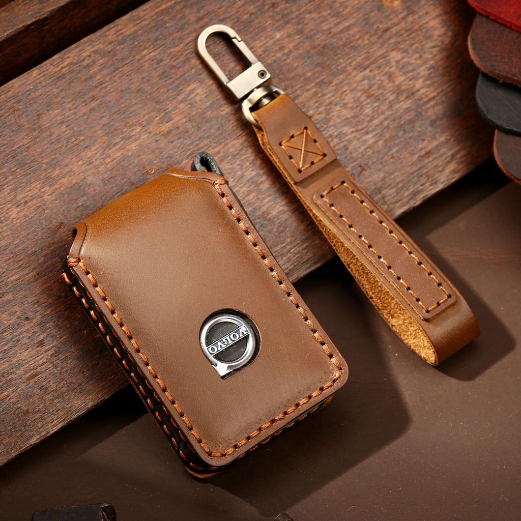 Car Key Case for Volvo Key Cover XC60 XC90S90 Handmade Key Cover