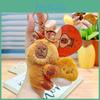 Charming Capybara Chestnut Plush Keychain Delightful Cartoon Accessory For Keys