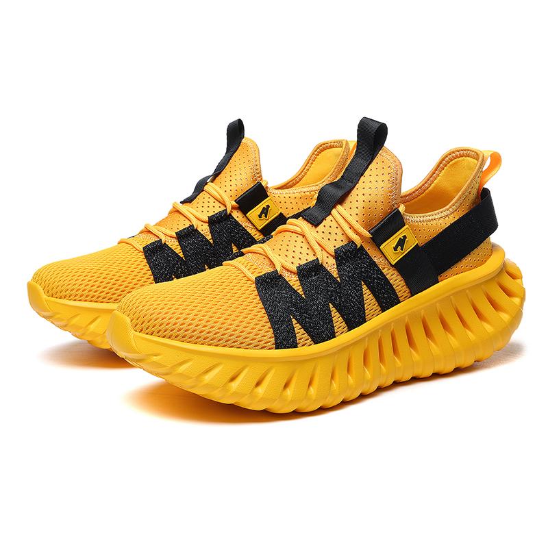 New Marathon Shoes Men's Thick Soled Cushioned Running Shoes Breathable Lightweight Couple Jogging Comfort Sports Training Shoes