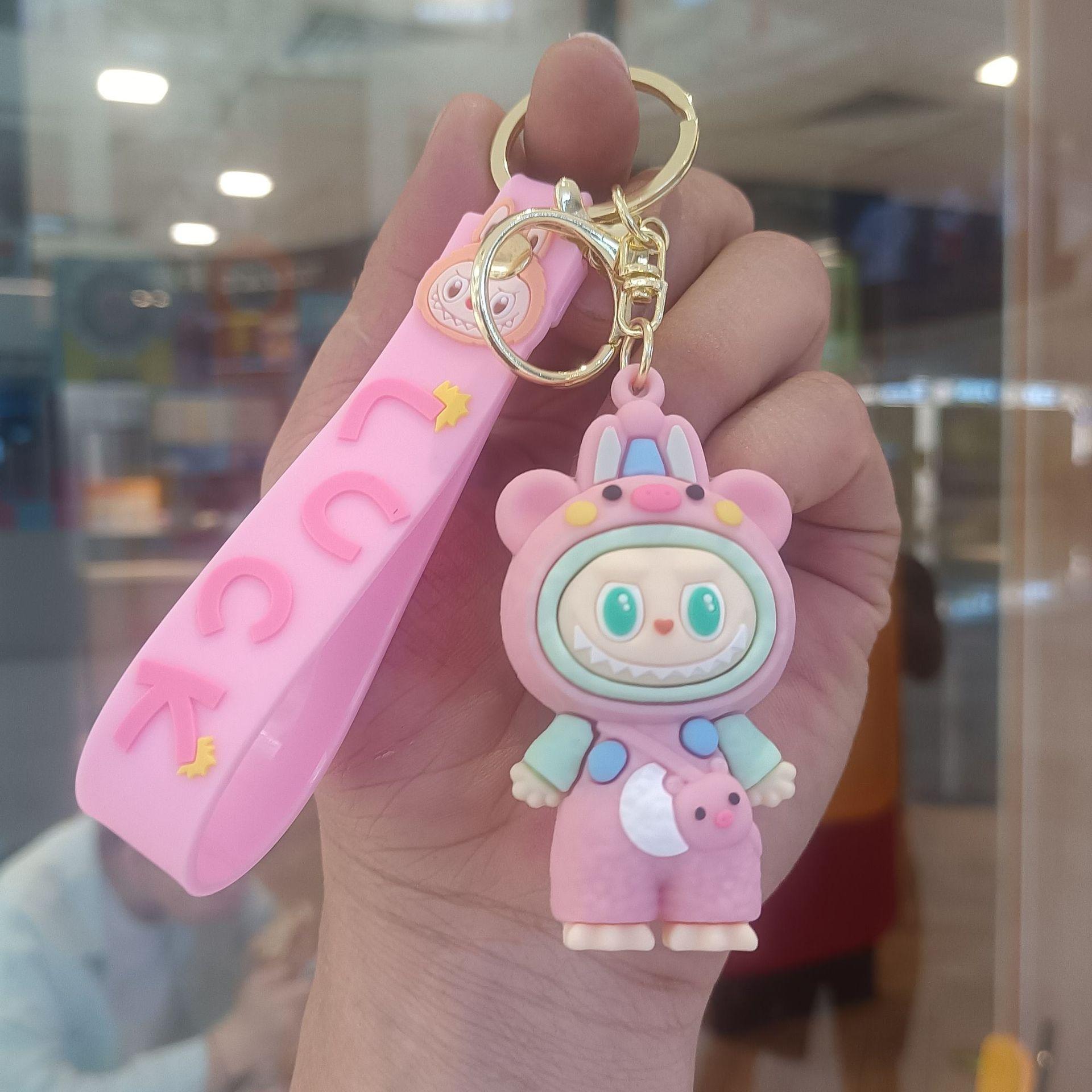 

Buck Tooth Sheep Keychain Cute Cartoon Doll Schoolbag Pendant Car Key Chain Gift