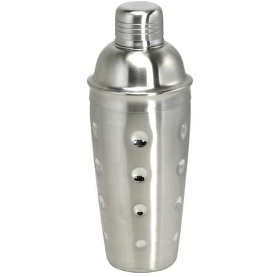 3-piece Stainless Steel Cocktail Shaker 700 Ml with Strainer and Leak-proof Lid