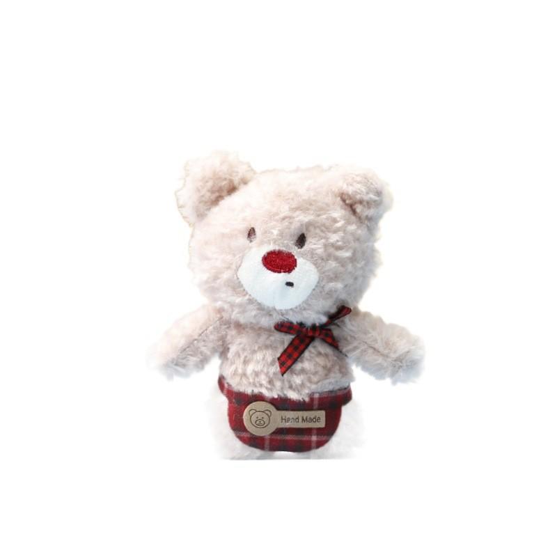 Plush Teddy Bear Keychain Cute Doll Gift For Girls And Bag Decor