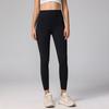New Lycra Nude Sports Leggings Women's Summer Wear Fitness Leggings High Waist Belly Peach Hip Yoga Pants