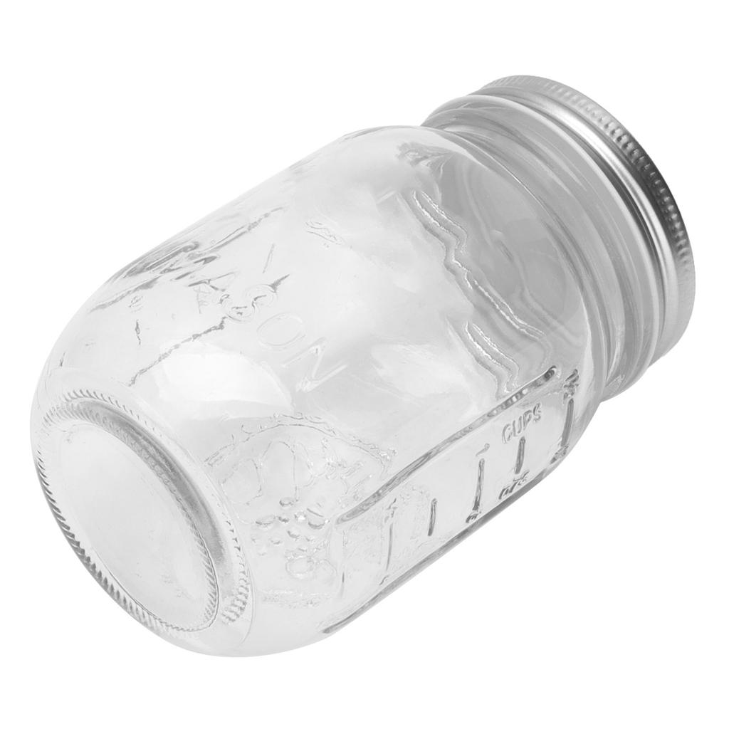 500ml Food Storage Jar Clear Glass Canning Jar with Sealed Lid for Honey Jam Dry Food