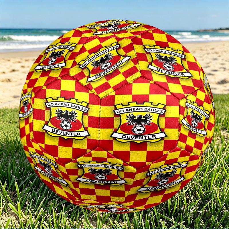 Go Ahead Eagles Print Size 5 Soccer Ball, PU Wear Resistant Football for Match Training and Daily Practice, Birthday Gift for Soccer Fans