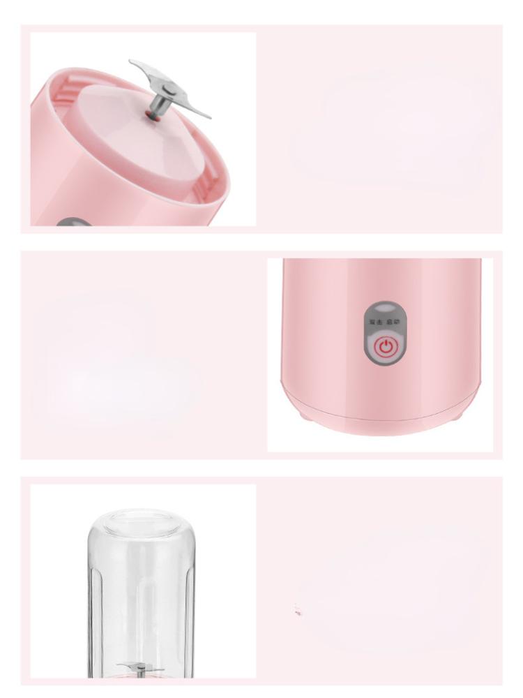 Portable Electric Juicer Blender Double Blades Rechargeable Waterproof Household Multifunction Milkshake Juice Maker Machine