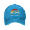Unisex Women Happy Camper RV Camping Printed Hats Vintage Distressed Cotton  Baseball Cap Adjustable